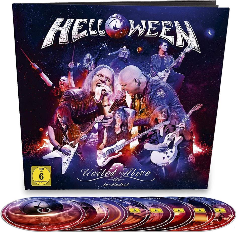 Helloween - United Alive Earbook, 2 Blu-ray + 3 DVD + 3 CD
