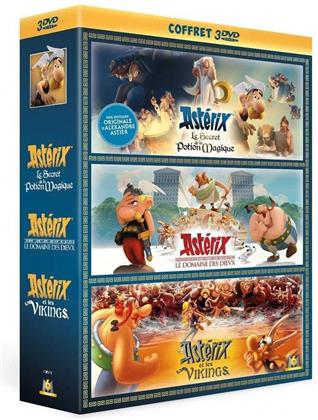 Ast&eacute;rix - Le secret de la potion magique / Ast&eacute;rix - Le domaine des Dieux / Ast&eacute;rix et les Vikings (3 DVD)