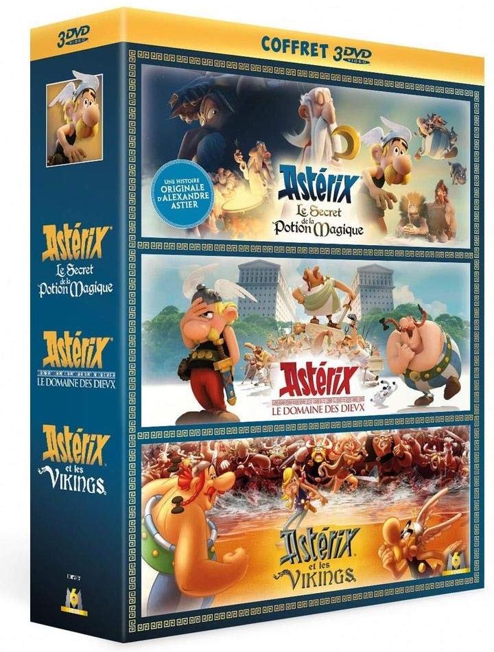 Astérix - Le secret de la potion magique / Astérix - Le domaine des Dieux / Astérix et les Vikings 3 DVDs