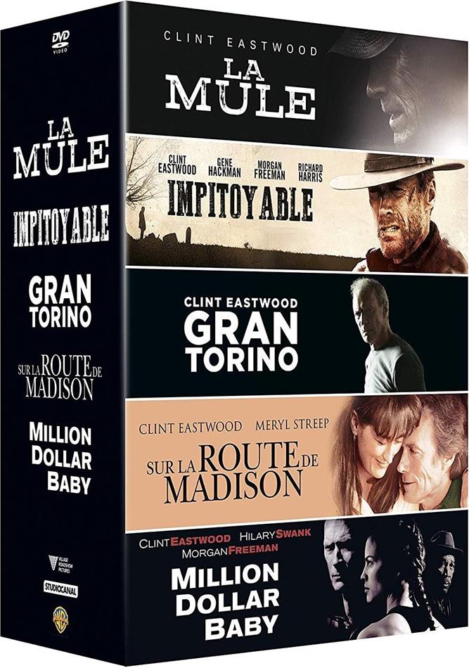 La Mule / Impitoyable / Grand Torino / Sur la route de Madison / Million Dollar Baby 5 DVDs