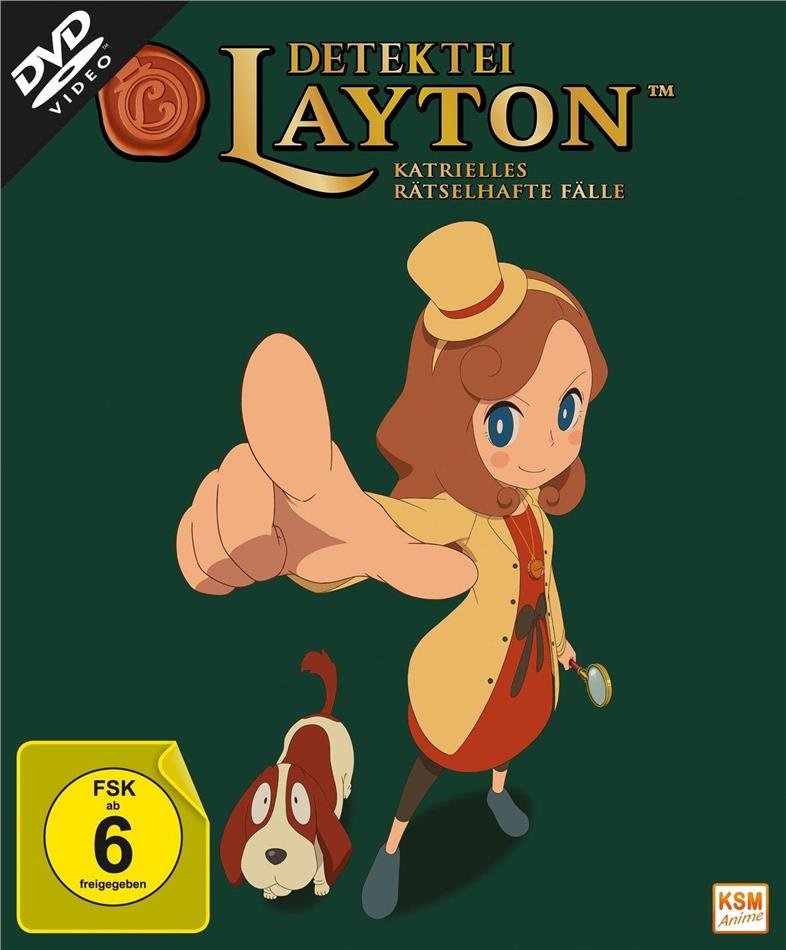 Detektei Layton - Katrielles rätselhafte Fälle - Vol. 1 + Sammelschuber, 2 DVDs