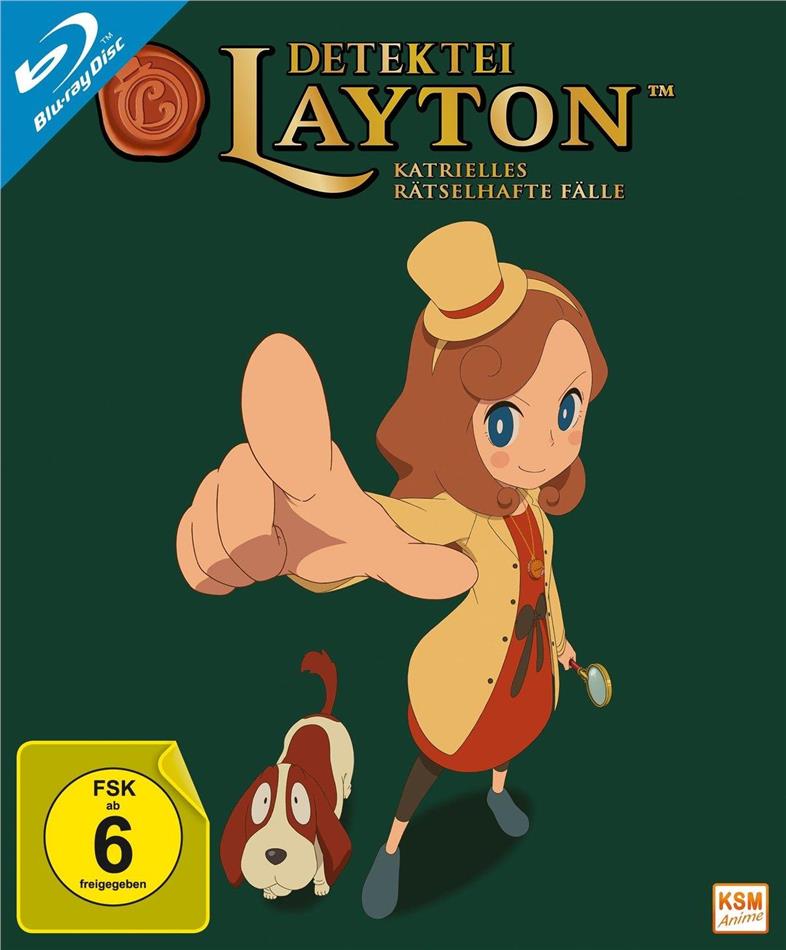 Detektei Layton - Katrielles rätselhafte Fälle - Vol. 1 + Sammelschuber, 2 Blu-rays