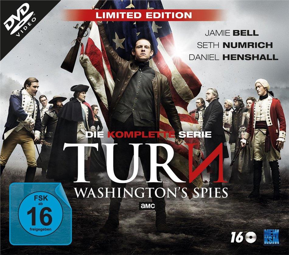 TURN - Washington's Spies - Die komplette Serie Limited Edition, 16 DVDs
