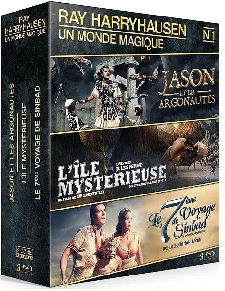 Ray Harryhausen - Un monde magique - Jason et les Argonautes / L’île mystérieuse / Le 7ème voyage de Sinbad 3 Blu-rays