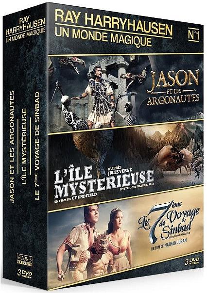 Ray Harryhausen - Un monde magique - Jason et les Argonautes / L’île mystérieuse / Le 7ème voyage de Sinbad 3 DVDs