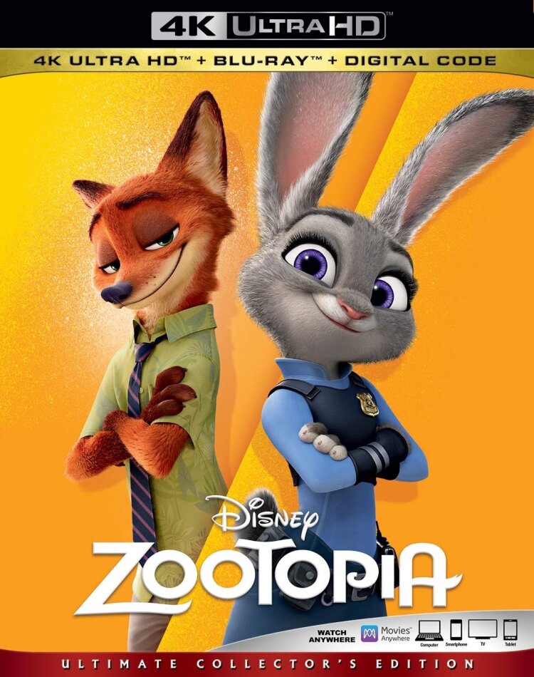 Zootopia (2016) Ultimate Collector's Edition, 4K Ultra HD + Blu-ray