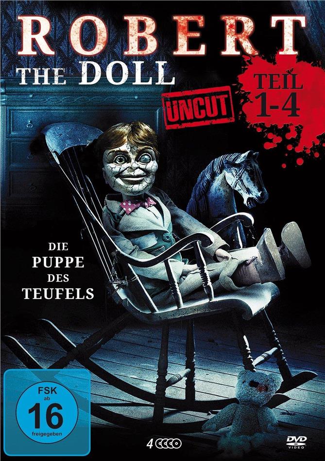 Robert the Doll - Teil 1-4 Uncut, 4 DVDs