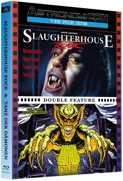 Tanz der Dämonen / Slaughterhouse Rock Wattiert, Limited Edition, Mediabook, 2 Blu-rays + 2 DVDs