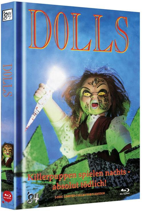 Dolls (1987) Cover B, Limited Collector's Edition, Mediabook, Uncut, Blu-ray + DVD