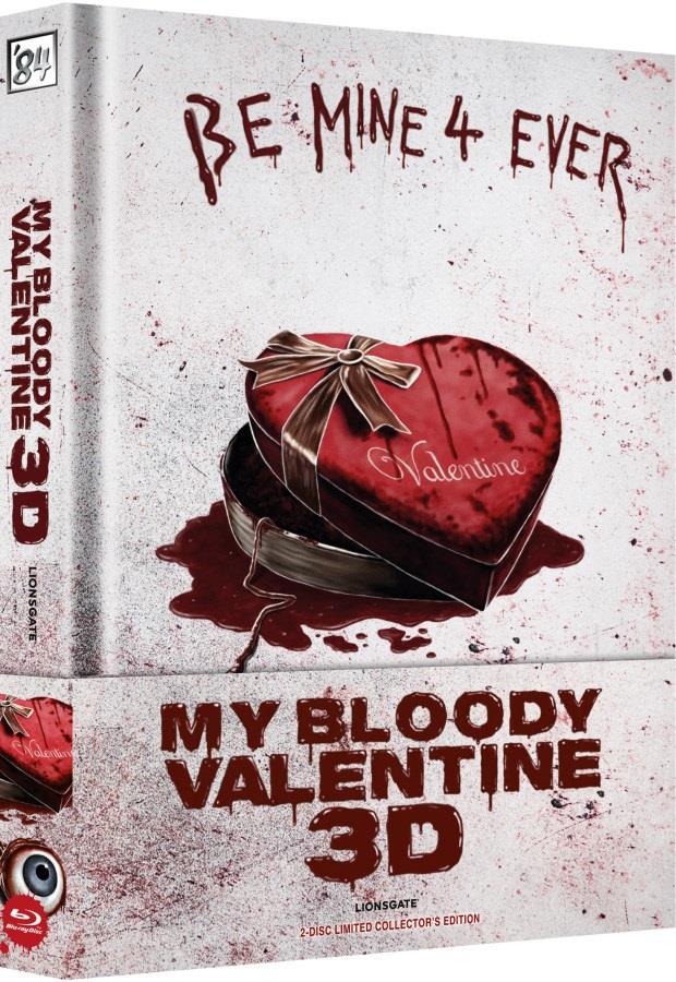 My Bloody Valentine 3D (2009) Wattiert, Limited Collector's Edition, Mediabook, Uncut, Blu-ray 3D (+2D) + DVD