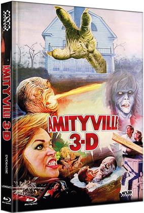 Amityville 3-D (1983) (Cover E, Limited Collector's Edition, Mediabook, Blu-ray + DVD)