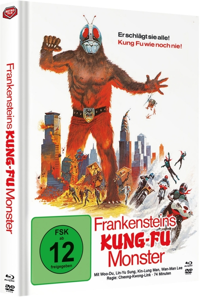 Frankensteins Kung-Fu Monster (1975) Cover A, Limited Edition, Mediabook, Blu-ray + DVD