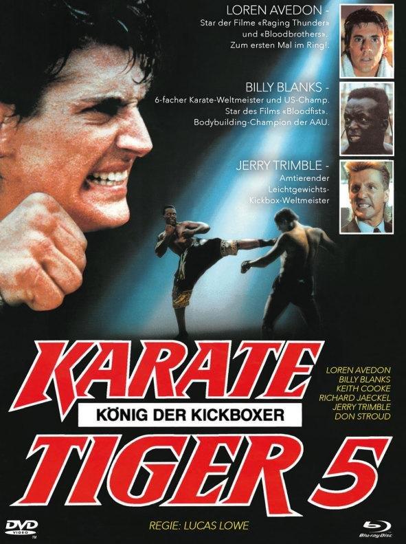 Karate Tiger 5 - König der Kickboxer (1990) Cover B, Limited Edition, Mediabook, Blu-ray + DVD
