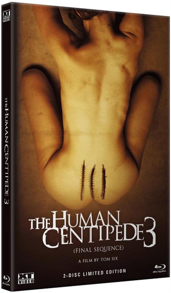 The Human Centipede 3 (2015) Cover A, Grosse Hartbox, Limited Edition, Uncut, Blu-ray + DVD