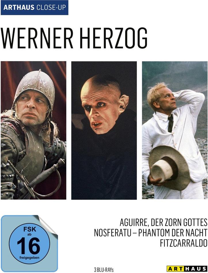 Werner Herzog - Aguirre, der Zorn Gottes / Nosferatu - Phantom der Nacht / Fitzcarraldo Arthaus Close-Up, 3 Blu-ray