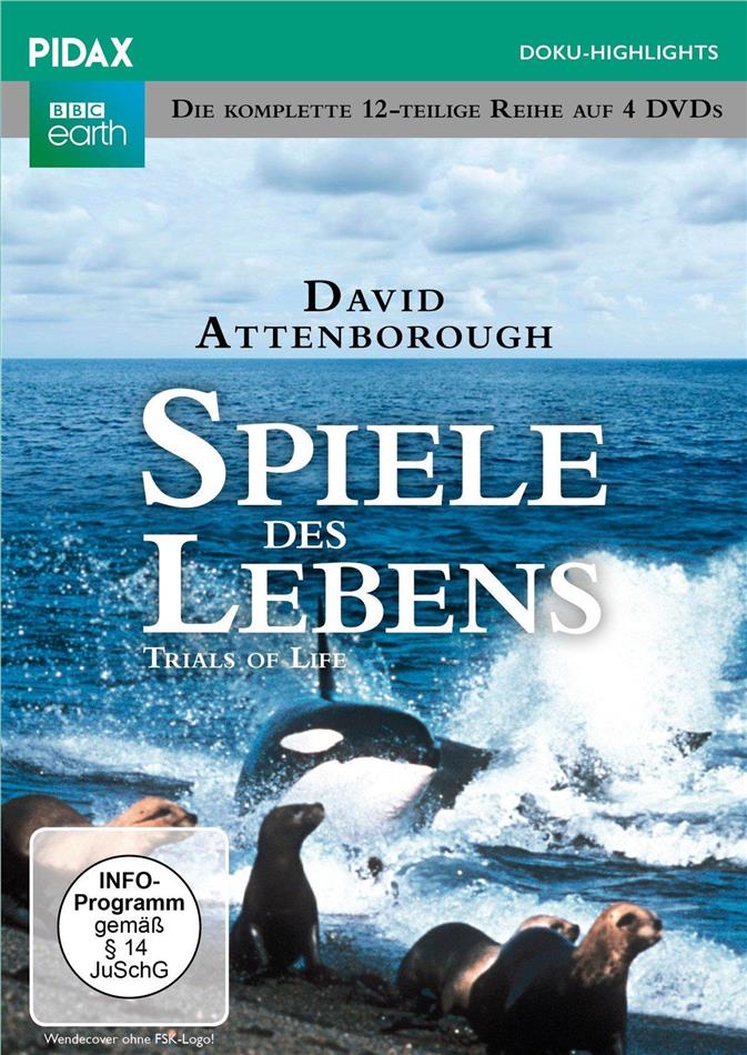 Spiele des Lebens - Die komplette 12-teilige Reihe (1990) Pidax Doku-Highlights, 4 DVDs