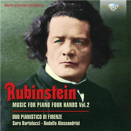 Duo Pianistico Di Firenze, Anton Rubinstein (1829-1894), Sara Bartolucci & Rodolfo Alessandrini - Piano For Four Hands Vol.2 (2 CDs)