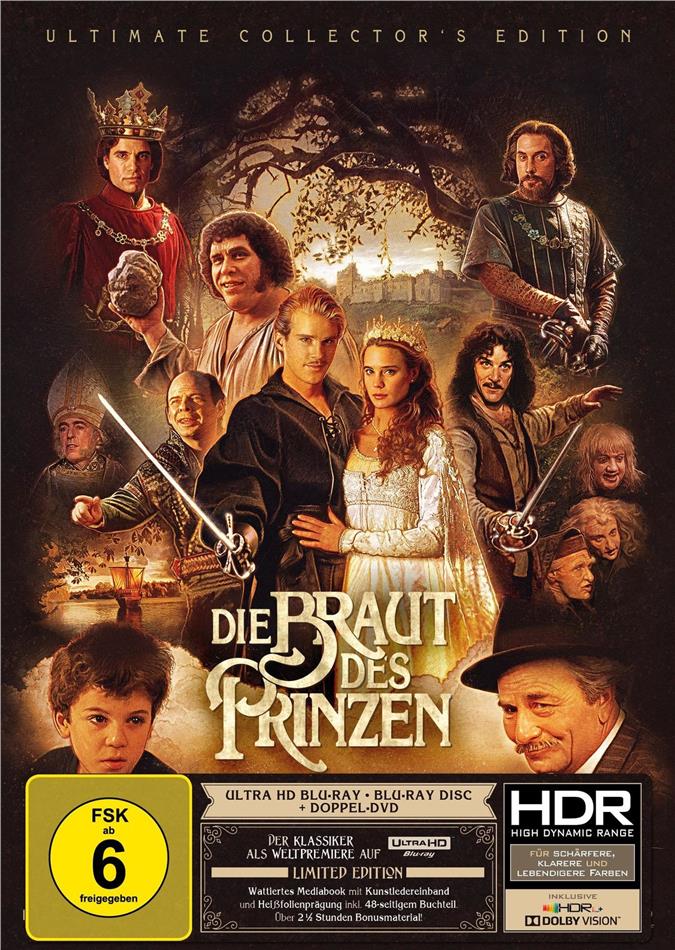 Die Braut des Prinzen (1987) Ultimate Collector's Edition, Limited Edition, Mediabook, 4K Ultra HD + Blu-ray + 2 DVDs