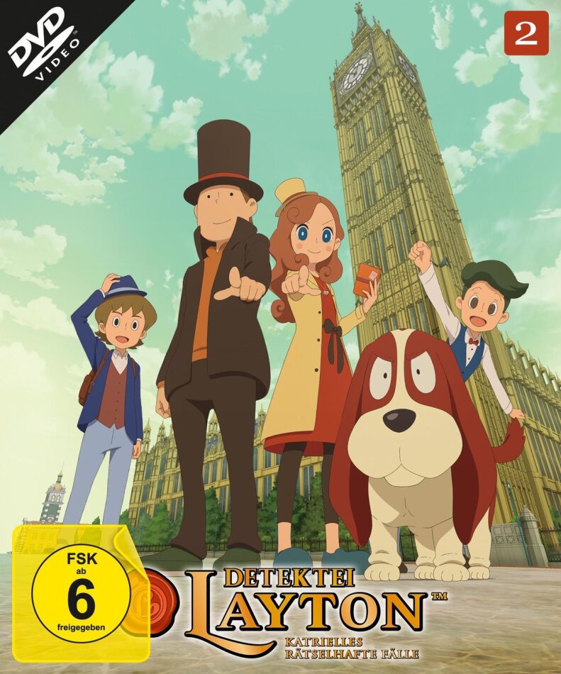 Detektei Layton - Katrielles rätselhafte Fälle - Vol. 2 2 DVDs