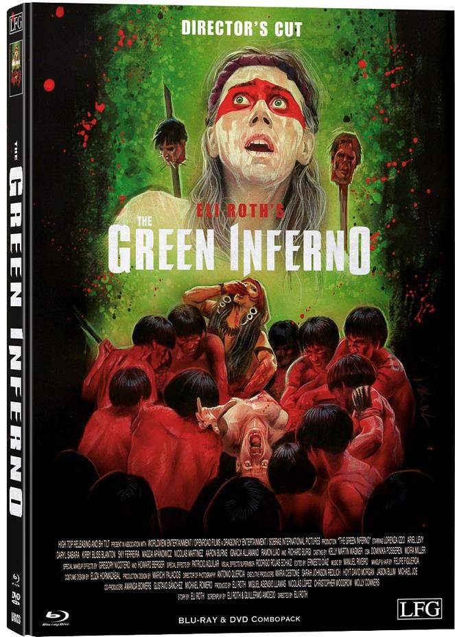 The Green Inferno (2013) Cover B, Director's Cut, Limited Edition, Mediabook, Uncut, Blu-ray + DVD