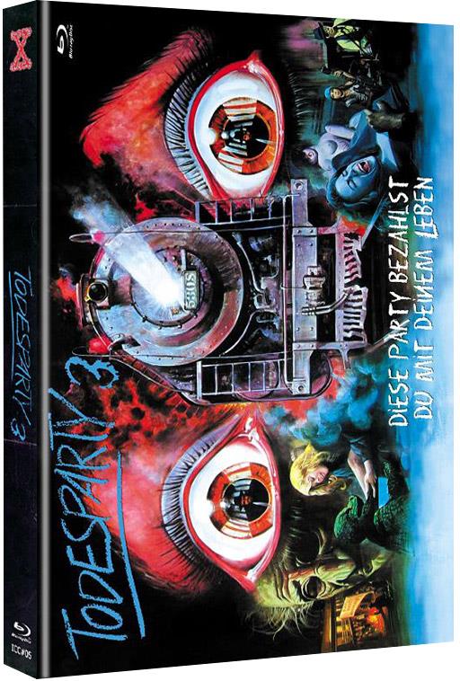 Todesparty 3 - Diese Party bezahlst du mit deinem Leben (1980) Cover C, Limited Edition, Mediabook, Uncut, Blu-ray + DVD