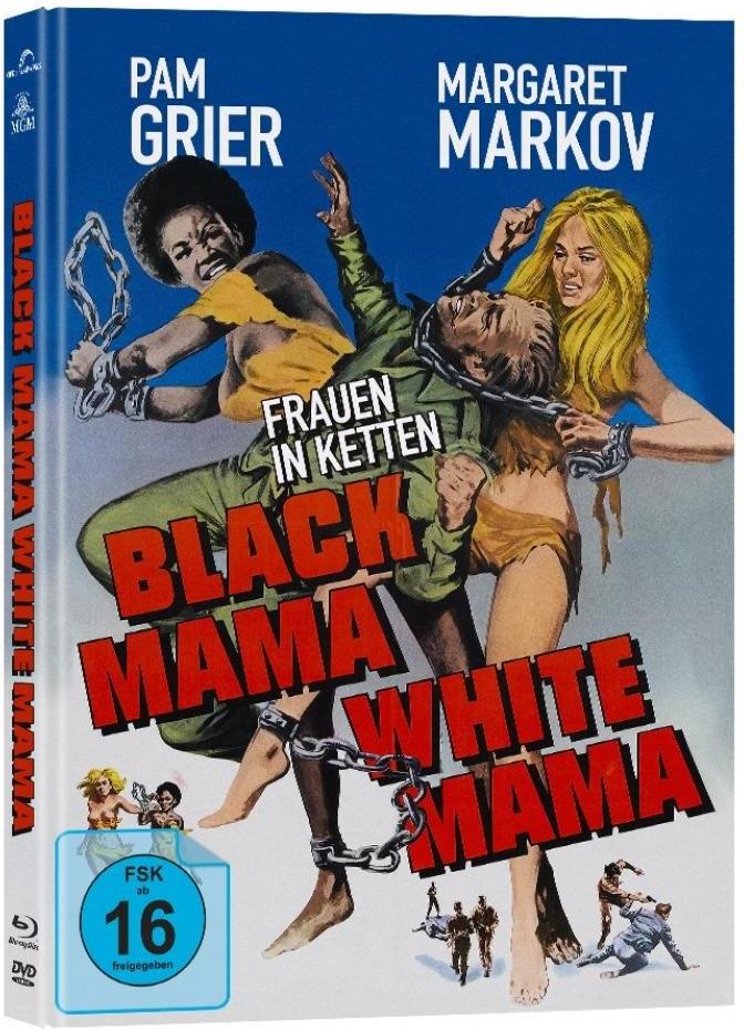 Black Mama White Mama - Frauen in Ketten (1973) Cover A, Limited Edition, Mediabook, Blu-ray + DVD