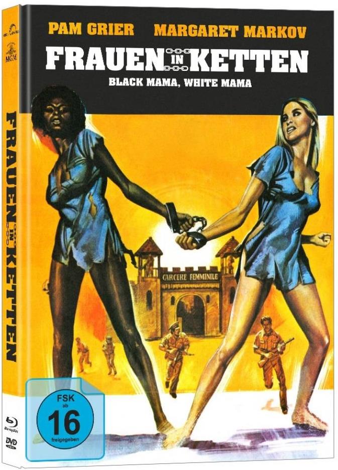 Frauen in Ketten - Black Mama, White Mama (1973) Cover B, Limited Edition, Mediabook, Blu-ray + DVD