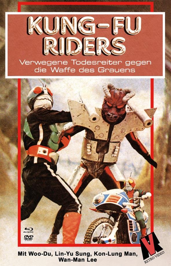 Kung-Fu Riders (1975) Grosse Hartbox, Cover B, Limited Edition, Blu-ray + DVD