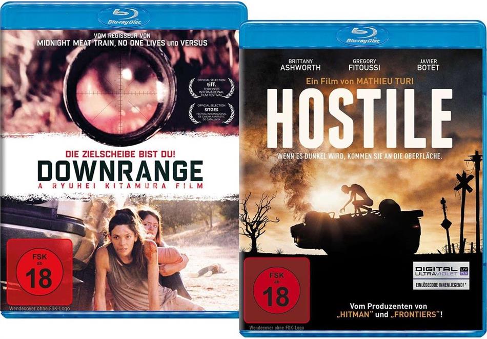 Downrange (2017) / Hostile (2017) Édition Limitée, 2 Blu-ray