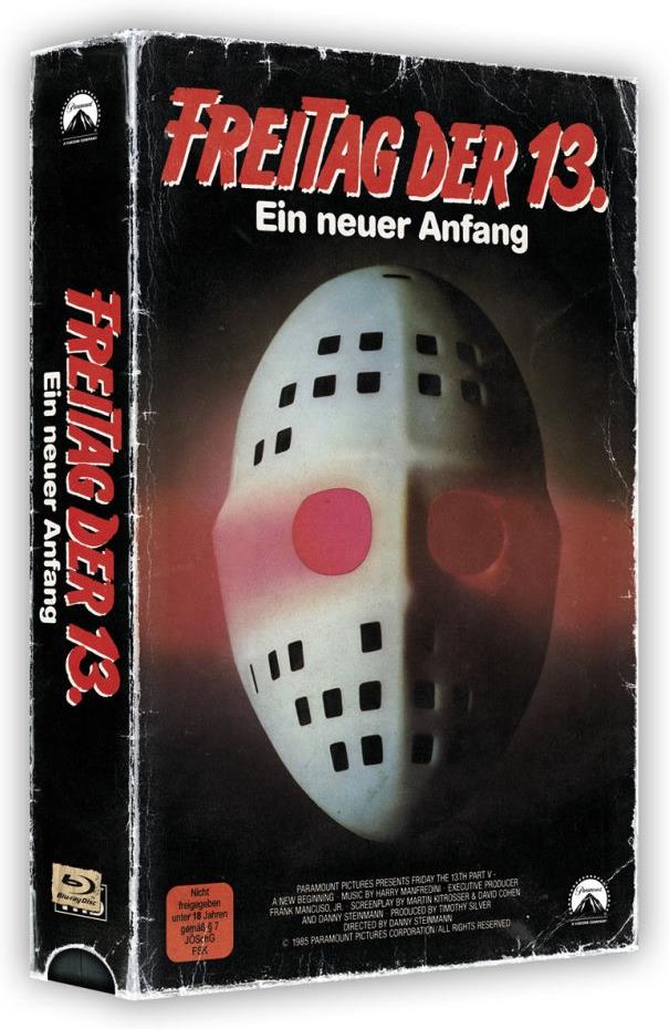 Freitag der 13. - Teil 5 - Ein neuer Anfang (1985) VHS Retro Edition, VHS Box, Limited Edition, Blu-ray + DVD