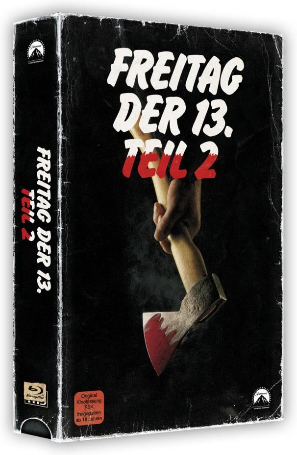 Freitag der 13. - Teil 2 (1981) VHS Retro Edition, VHS Box, Limited Edition, Blu-ray + DVD