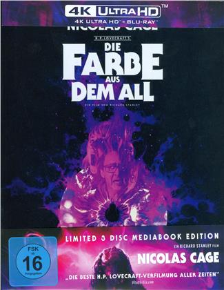 Die Farbe aus dem All (2019) (Cover A, Limited Edition, Mediabook, 4K Ultra HD + 2 Blu-rays)