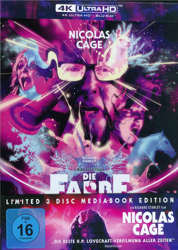 Die Farbe aus dem All (2019) Cover B, Limited Edition, Mediabook, 4K Ultra HD + 2 Blu-rays