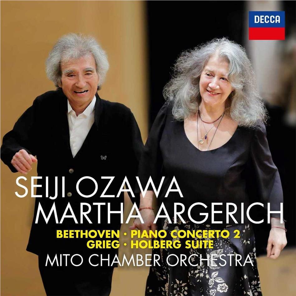 Ludwig van Beethoven (1770-1827), Edvard Grieg (1843-1907), Seiji Ozawa, Martha Argerich & Mito Chamber Orchestra - Piano Concertos