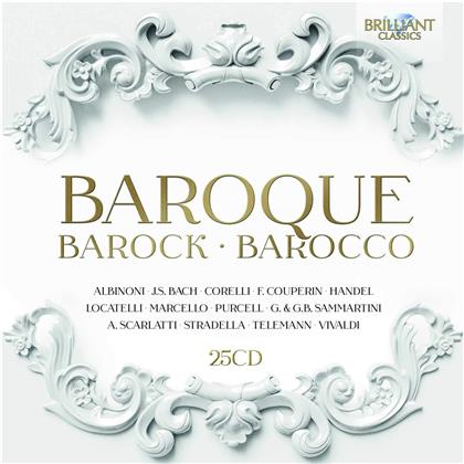 Fran&ccedil;ois Couperin Le Grand (1668-1733), Georg Friedrich H&auml;ndel (1685-1759), Pietro Antonio Locatelli (1695-1764), Alessandro Marcello (1684-1750), &hellip; - Baroque - Barock - Barocco (25 CDs)