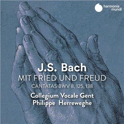 Deborah York, Ingeborg Danz, Mark Padmore & Johann Sebastian Bach (1685-1750) - Cantatas Bwv 8125 & 138 - Mit Fried Und Freud