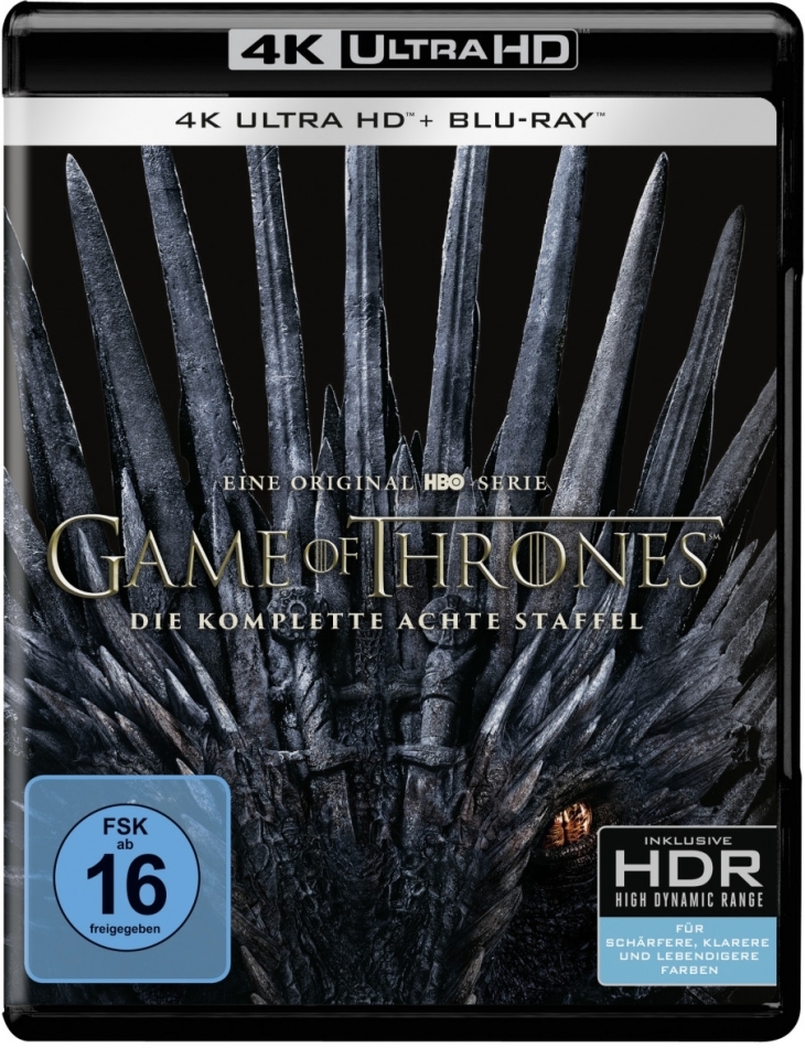 Game of Thrones - Staffel 8 3 4K Ultra HDs + 3 Blu-rays