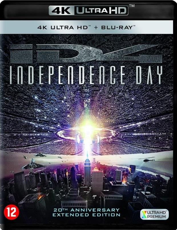 Independence Day (1996) 20th Anniversary Edition, Extended Edition, Kinoversion, 4K Ultra HD + Blu-ray