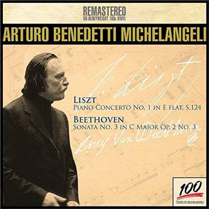 Franz Liszt (1811-1886), Ludwig van Beethoven (1770-1827) & Arturo Benedetti Michelangeli - Piano Concerto No. 1, Piano Concerto No. 3 (Remastered, LP)