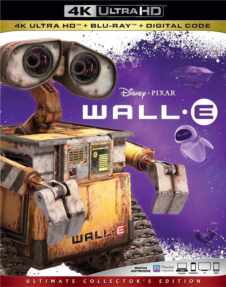 Wall-E (2008) Ultimate Collector's Edition, 4K Ultra HD + Blu-ray