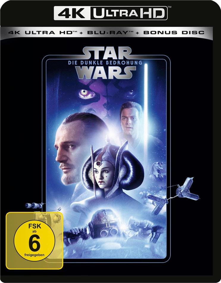 Star Wars - Episode 1 - Die dunkle Bedrohung (1999) Line Look, 4K Ultra HD + 2 Blu-rays
