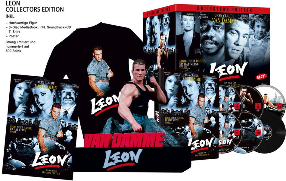 Leon (1990) + Büste, + T-Shirt, Limited Edition, Mediabook, Uncut, Blu-ray + DVD