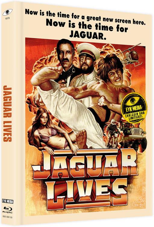 Jaguar lives - Jaguar lebt (1979) Cover A, Limited Edition, Mediabook, Uncut, Blu-ray + DVD