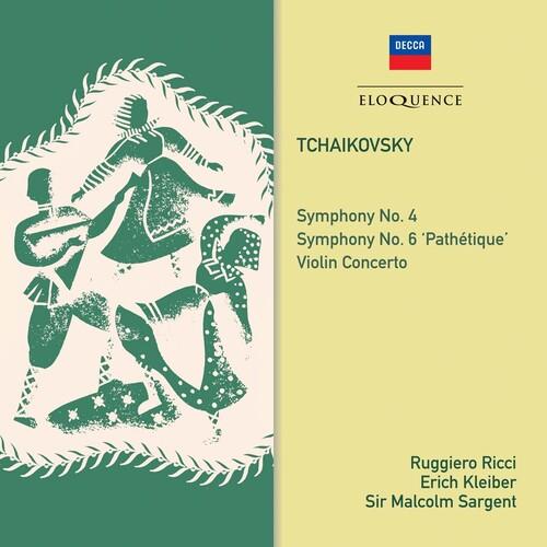 Ruggiero Ricci, Erich Kleiber, Sir Malcolm Sargent & Peter Iljitsch Tschaikowsky (1840-1893) - Symphonies 4 & 6 / Violin Concerto Eloquence Australia