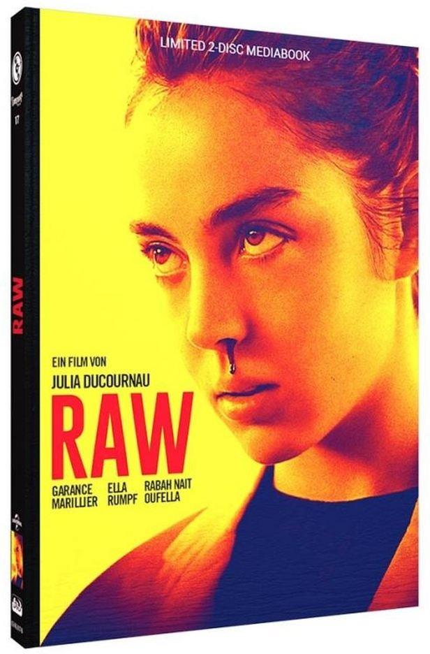 Raw (2016) Cover B, Limited Edition, Mediabook, Blu-ray + DVD