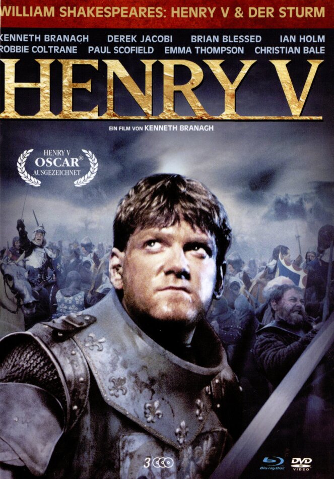 Henry V (1989) / Der Sturm (2010) Limited Edition, Mediabook, 2 Blu-rays + DVD