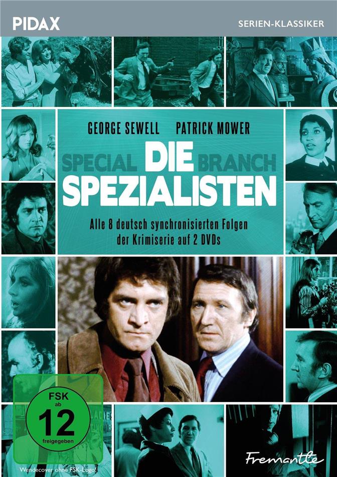 Die Spezialisten - Special Branch - Alle 8 deutsch synchronisierten Folgen der erfolgreichen Krimiserie Pidax Serien-Klassiker, 2 DVDs