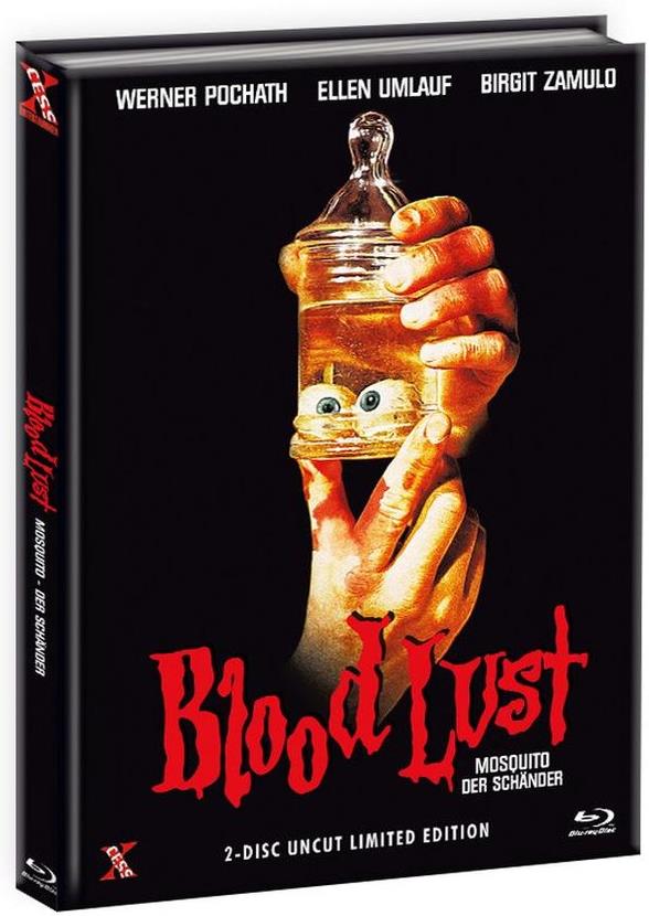 Blood Lust - Mosquito - Der Schänder (1977) Cover C, (Cover A Version), Limited Edition, Mediabook, Uncut, Blu-ray + DVD