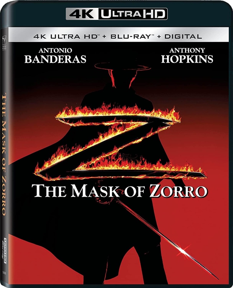 The mask of Zorro (1998) 4K Ultra HD + Blu-ray