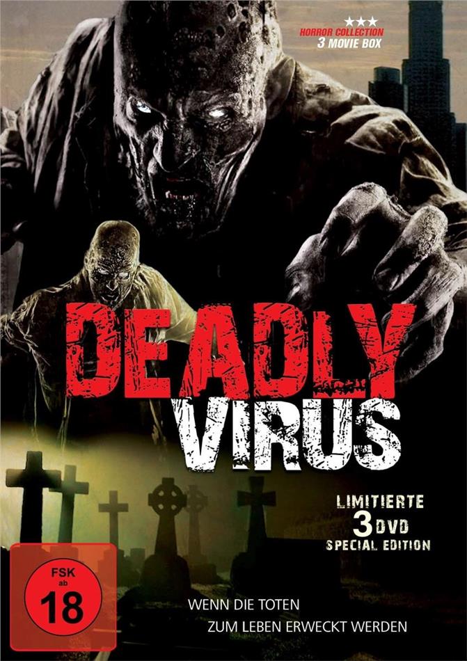 Deadly Virus - 3 Movie Box - Blutlinie / Stadtratten / Zombie Virus Limited Special Edition, Uncut, 3 DVDs